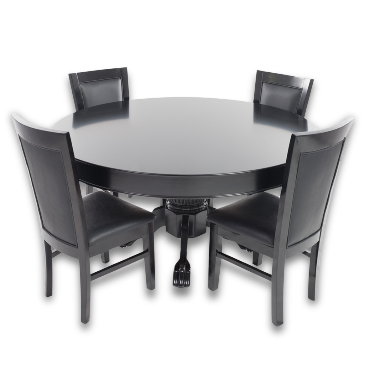 Nighthawk Premium Round Poker Table with Dining Top Package