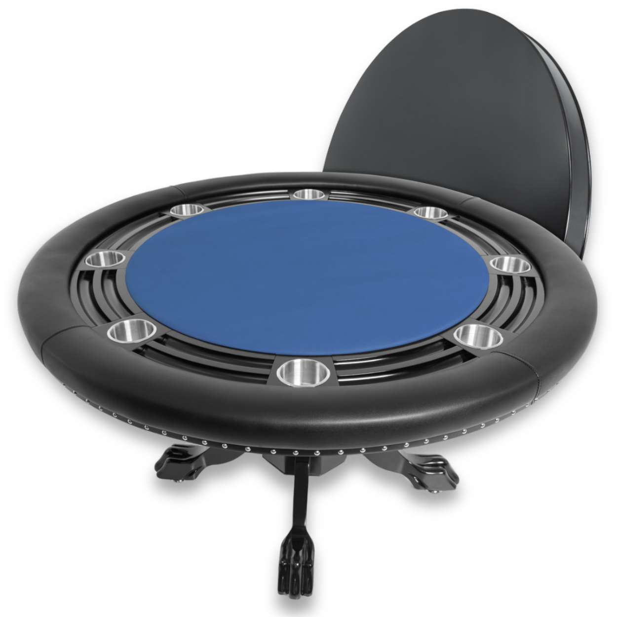 Nighthawk Premium Round Poker Table with Dining Top Package