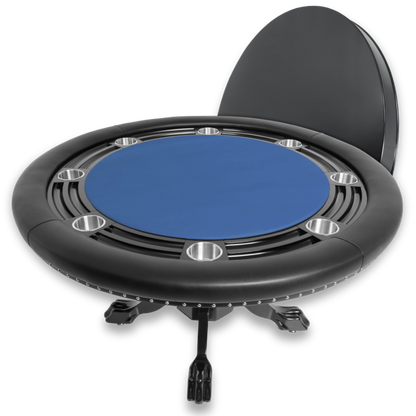 Nighthawk Premium Round Poker Table with Dining Top Package