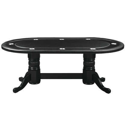 80" Texas Hold'em Poker Table with Dining Top Option