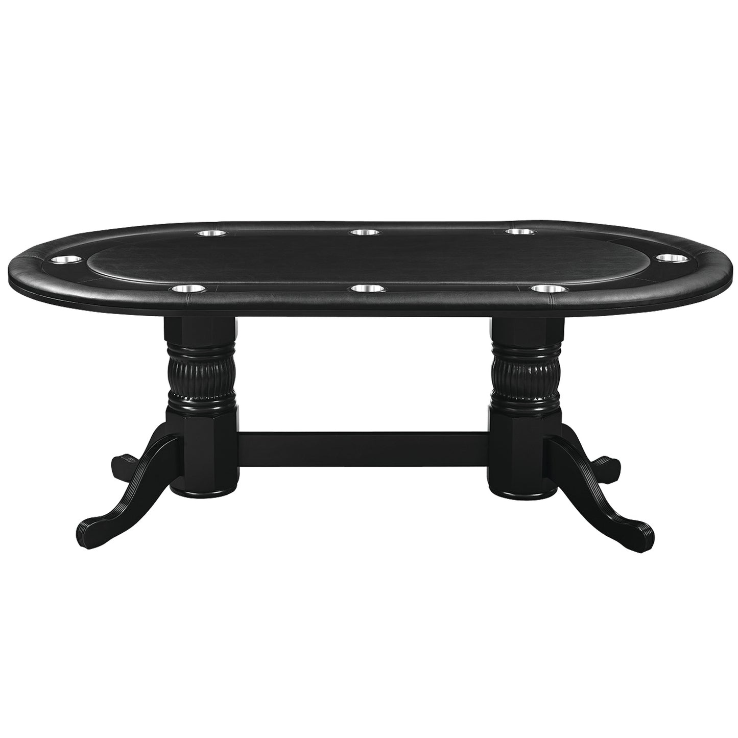 80" Texas Hold'em Poker Table with Dining Top Option