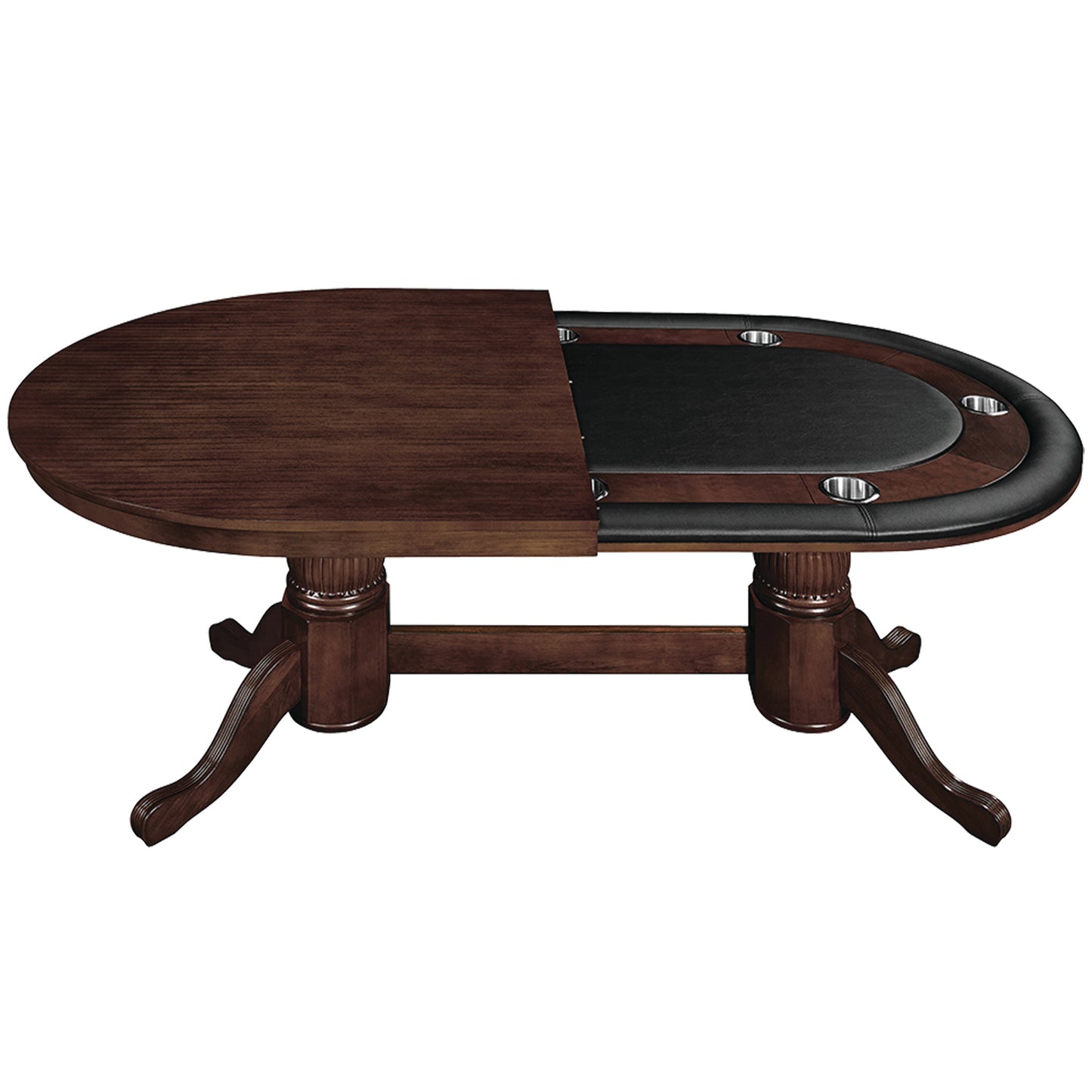 80" Texas Hold'em Poker Table with Dining Top Option