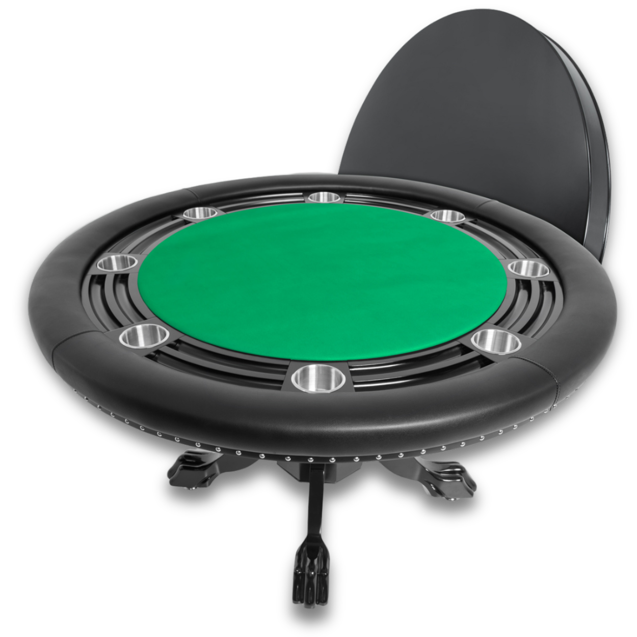 Nighthawk Premium Round Poker Table with Dining Top Package