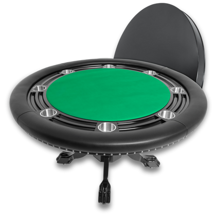 Nighthawk Premium Round Poker Table with Dining Top Package