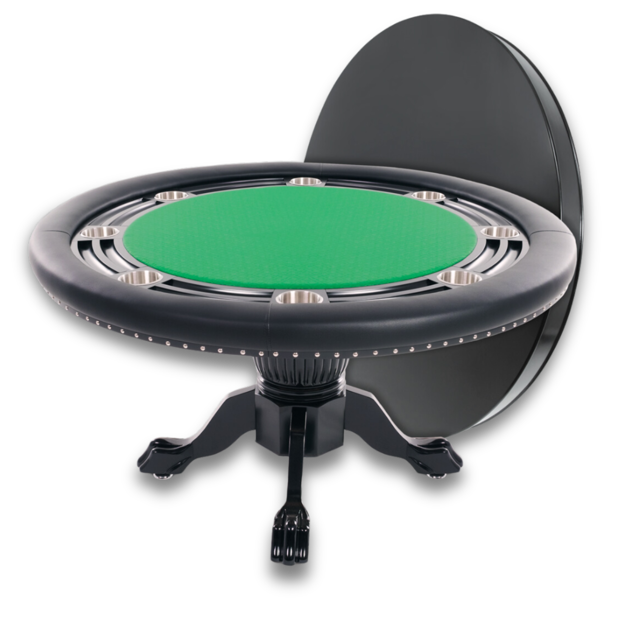 Nighthawk Premium Round Poker Table with Dining Top Package