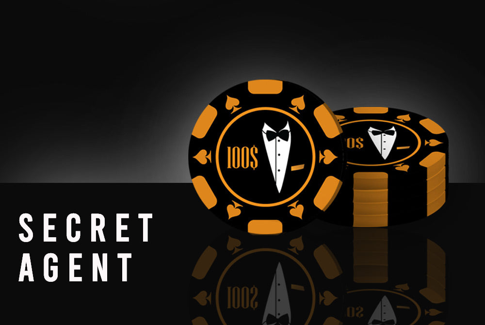 "Secret Agent" Poker Chipset